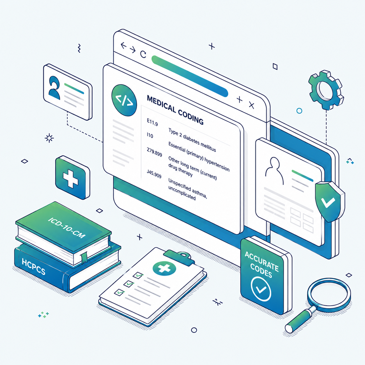 Medical coding review for CPT, ICD-10, modifiers, documentation, and payer claim accuracy